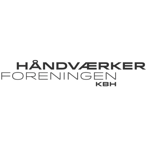 Logo af Håndværkerforeningen med tekst og symboler.