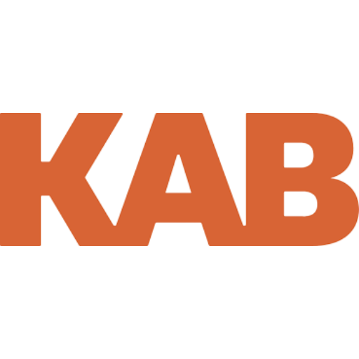 KAB logo for centrumservice og håndværk i København.