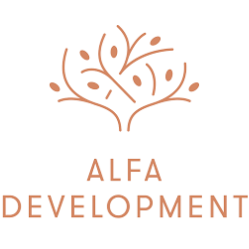 Logo af Centrum Service og håndværk med trædesign og tekst.